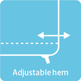 Adjustable hem jacket