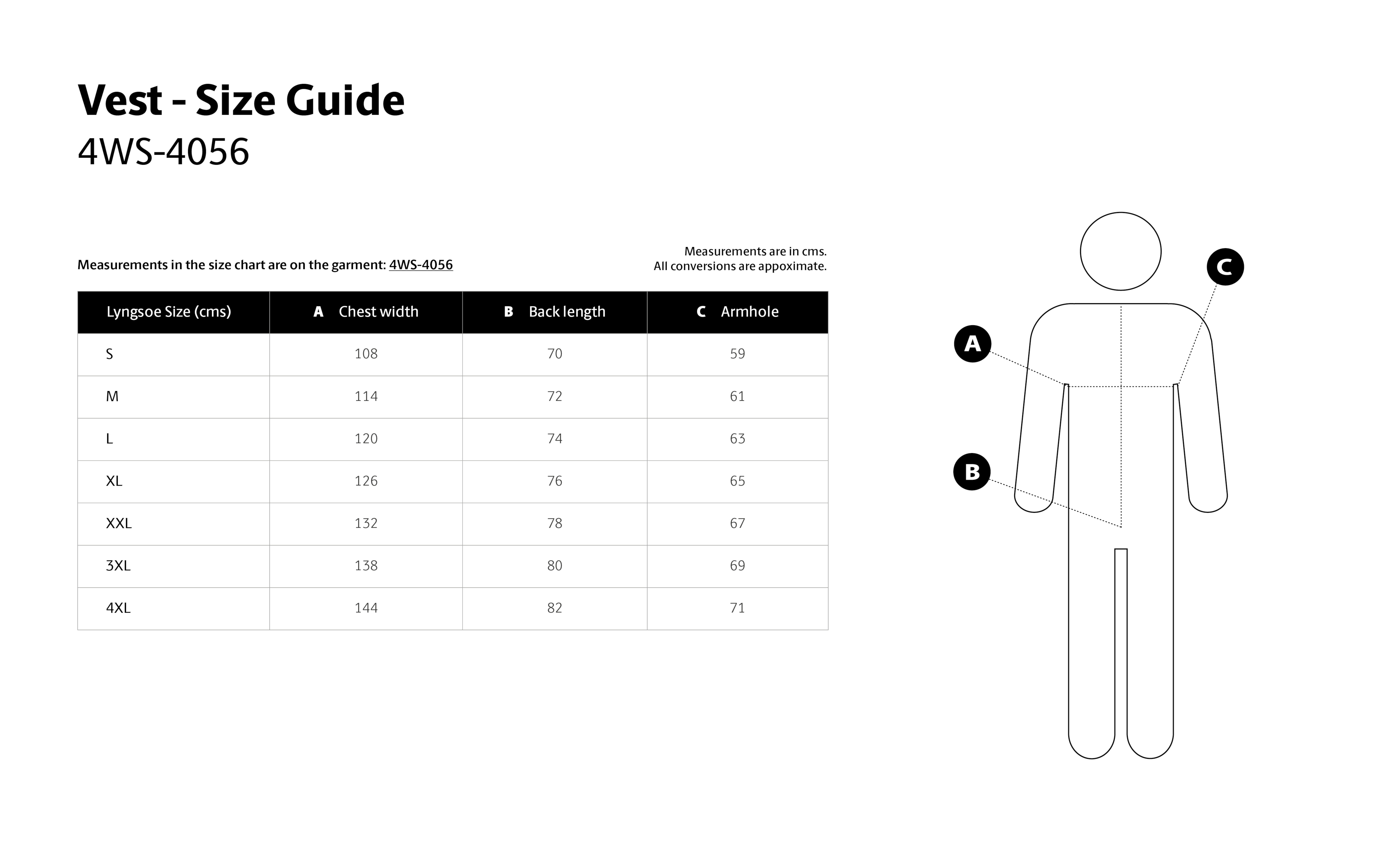 Størrelsesguide